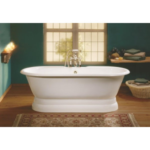 Cheviot 2139-BB Regal Cast Iron Bathtub with Pedestal Base 