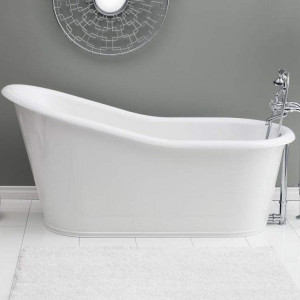 Cheviot 2157-WW Dakota Cast Iron Bathtub with Continuous Rolled Rim