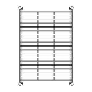 Blanco 233535 Precis Floating Super Single Bowl Sink Grid In Stainless Steel