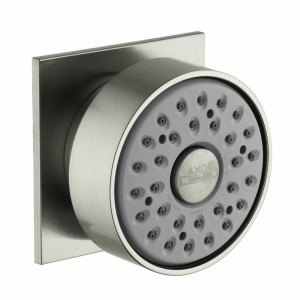 Axor 28469821 Metal Body Spray with Square Escutcheon in Brushed Nickel