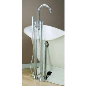 Cheviot 7565 Contemporary Free Standing Bathtub Filler with Hand Shower