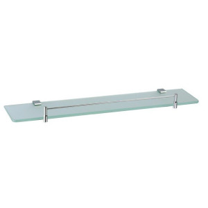 Dawn 8210-PC Square Series Solid Brass Bathroom Shelf in Chrome