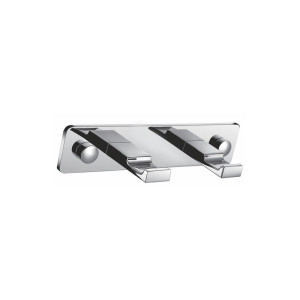 KubeBath 2308000 Aqua Piazza Robe Hook With 2 Hooks