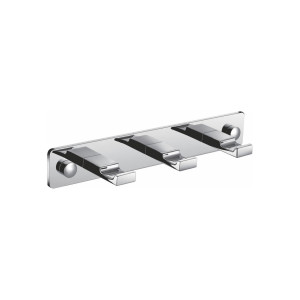 KubeBath 2308028 Aqua Piazza Robe Hook With 3 Hooks
