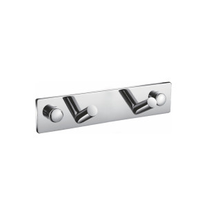 KubeBath 2308365 Aqua Chiaro Robe Hook With 2 Hooks