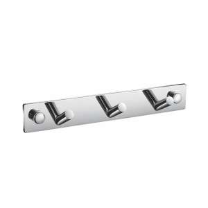 KubeBath 2308394 Aqua Chiaro Robe Hook With 3 Hooks