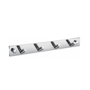 KubeBath 2308425 Aqua Chiaro Robe Hook With 4 Hooks