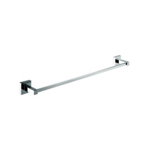KubeBath 93601 Aqua Piazza Brass Bathroom Accessories Towel Bar In Chrome
