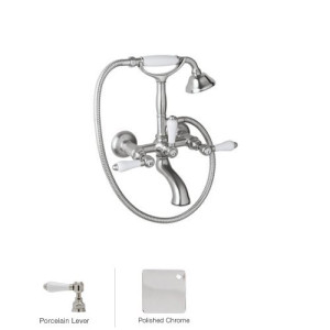 Rohl A1401LP Country Bath Exposed Tub Set Shower Mixer with Handshower 