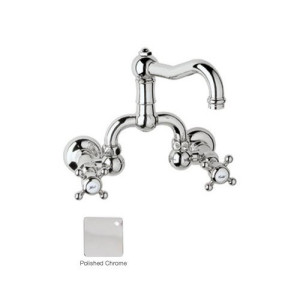 Rohl A1418XM-2 Acqui Wall Mounted Low Lead Bridge Lavatory Faucet
