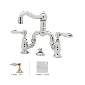 Rohl A1419LC-2 Acqui Deck Mounted Low Lead Bridge Lavatory Faucet