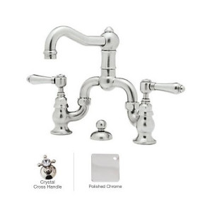 Rohl A1419XC-2 Acqui Deck Mounted Low Lead Bridge Lavatory Faucet