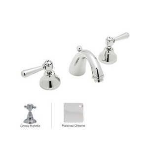 Rohl A2707XM-2 Verona 3 Holes Hi Arc C-Spout Widespread Lavatory Faucet