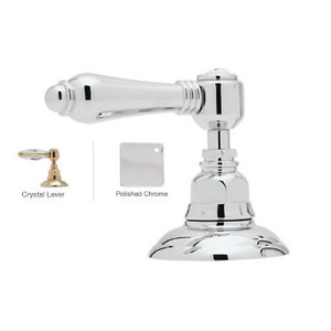Rohl A2716LC Country Bath Crystal Lever Handle Diverter