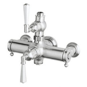 Rohl A4817LM Palladian Lever-Handle Wall Mount Exposed Thermostatic Mixer