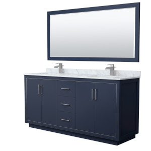 Wyndham WCF111172D..CMUNSM70 Icon 72 Inch Double Bathroom Vanity