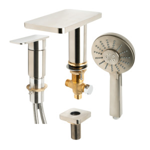 ALFI brand AB2879 Deck Mounted Tub Filler with Hand Held Showerhead