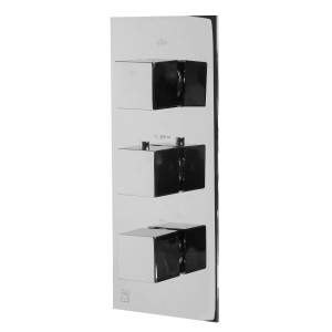 ALFI brand AB2901 Concealed 4-Way Thermostatic Valve Square Shower Mixer
