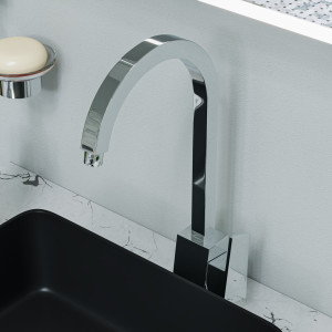 ALFI brand AB3470 Gooseneck Single Hole Bathroom Faucet