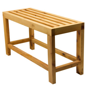 ALFI brand AB4401 26'' Cedar Wood Bench for your Wooden Tub