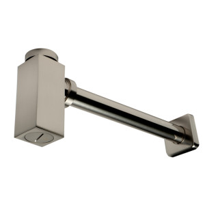 ALFI brand AB9026 Solid Brass Square Modern Decorative Bottle P-Trap