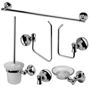 ALFI brand AB9521 6 Piece Matching Bathroom Accessory Set