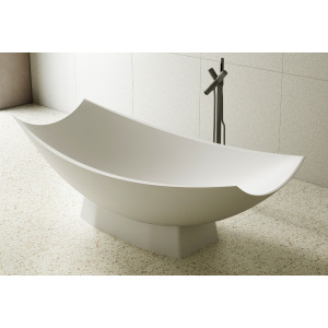 ALFI brand AB9992 Solid Surface Resin Free Standing Hammock Style Bathtub