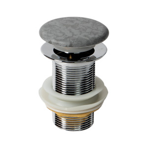 ALFI brand ABCO7055 Solid Concrete Gray Matte Cap Bathroom Sink Drain