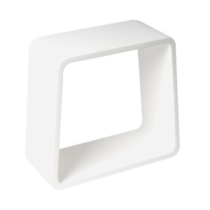ALFI brand ABST55 White Matte Solid Surface Resin Bathroom / Shower Stool