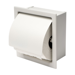 ALFI brand ABTPC77 Stainless Steel Recessed Toilet Paper Holder with Cover