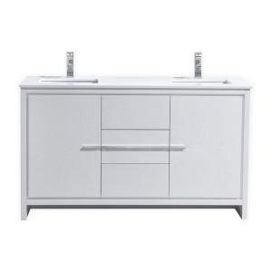KubeBath AD660D Dolce 60 Inch Double Sink Bathroom Vanity