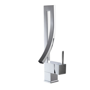 KubeBath AFB001 Aqua Elegance Single Lever Wide Spread Faucet - Chrome