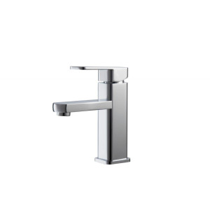 KubeBath AFB038 Aqua Soho Single Hole Mount Bathroom Vanity Faucet - Chrome