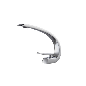 KubeBath AFB1638CH Aqua Arcco Modern Bathroom Vanity Faucet - Chrome