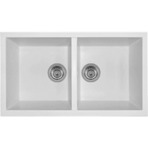 Latoscana AM8620ST Undermount Double Bowl Granite Kitchen Sink