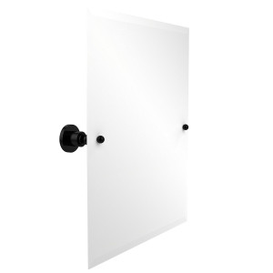Allied Brass AP-92-BKM Rectangular Beveled Edge Tilt Mirror in Matte Black