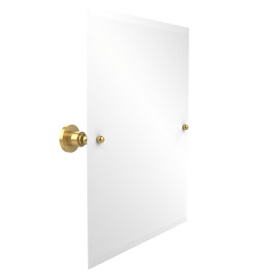 Allied Brass AP-92-PB Polished Brass Rectangular Beveled Edge Tilt Mirror with Beveled Edge