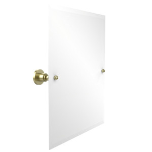 Allied Brass AP-92-SBR Rectangular Beveled Edge Tilt Mirror in Satin Brass