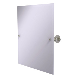 Allied Brass AP-92-SN Rectangular Beveled Edge Tilt Mirror in Satin Nickel