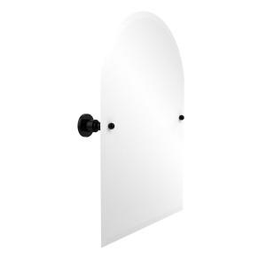 Allied Brass AP-94-BKM Arched Top Beveled Edge Tilt Mirror in Matte Black