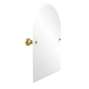 Allied Brass AP-94-PB Arched Top Beveled Edge Tilt Mirror in Polished Brass