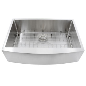 Nantucket Sinks Apron332210-SR-16 33 Inch Stainless Steel Pro Farm Sink