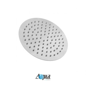 KubeBath ARR8 Aqua Rondo Brass Super Slim Round Shower Head In Chrome