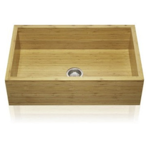 Lenova BAP-200 Bamboo Single Bowl Apron Front Undermount 32 3/4 X 21
