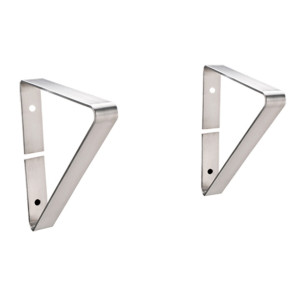 Whitehaus BRACKET4413 Stainless Steel Support Brackets for Sink WHNCMB4413