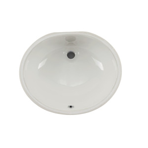 Cahaba CA425V15 Biscuit Or White Glazed Porcelain Bathroom Sink
