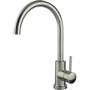Cahaba CA6114SS Single Lever Handle Goose Neck Stainless Steel Bar Faucet