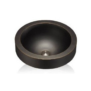 Lenova CB-125 Copper Round Bathroom Sink Above Counter Top 15 Gauge