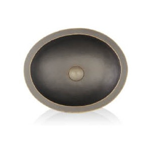 Lenova CB-126 Copper Oval Bathroom Sink 15 Gauge Undermount/Top Mount