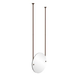 Allied Brass CH-90-ABZ Round Ceiling-hung Mirror in Antique Bronze